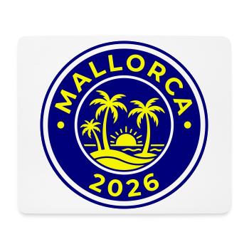 Palmiers de Majorque 2026 - Tapis de souris (format paysage) - blanc - Devant