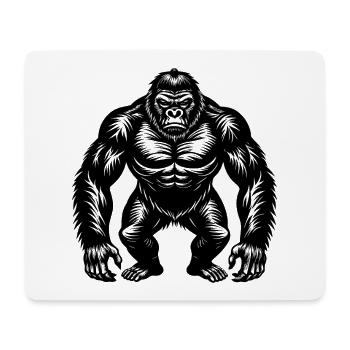 gorille - Tapis de souris (format paysage) - blanc - Devant
