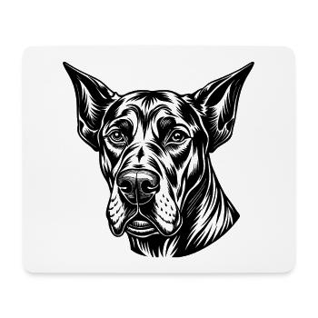 Great dane dog - Mouse Pad (horizontal) - white - Front