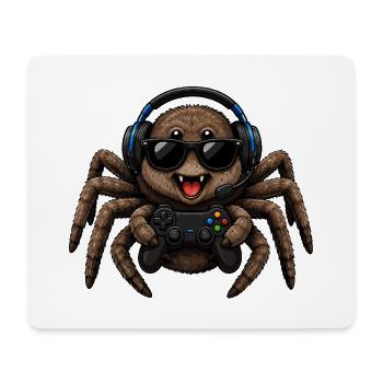 Cool Spider Spider Gamer Funny Retro Animal - Mouse Pad (horizontal) - white - Front