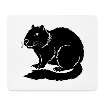 Biberkörper - Mousepad (Querformat) - Weiß - Vorne