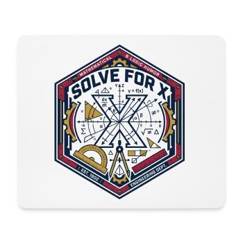 Tshirt Solve for X: Ingénierie Mathématique  - Tapis de souris (format paysage) - blanc - Devant