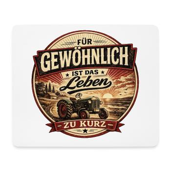 Vintage Traktor Spruch Bauernhof Design - Mousepad (Querformat) - Weiß - Vorne