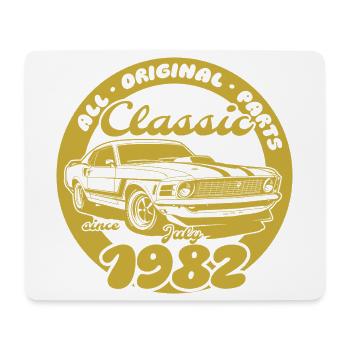 44e anniversaire - Classic Musclecar 07/1982 - Tapis de souris (format paysage) - blanc - Devant