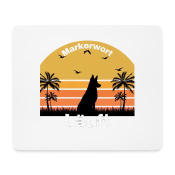 Markerwort läuft - Mousepad (Querformat) - Weiß - Vorne