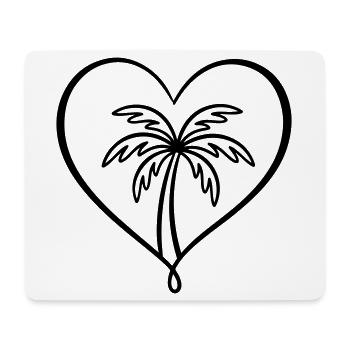 Palm Tree Symbol Island - Mouse Pad (horizontal) - white - Front