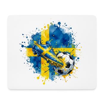 Football - Team Sweden - Mouse Pad (horizontal) - white - Front