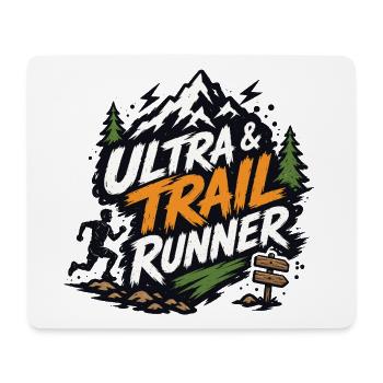 Ultra- und Trailrunner - Mousepad (Querformat) - Weiß - Vorne