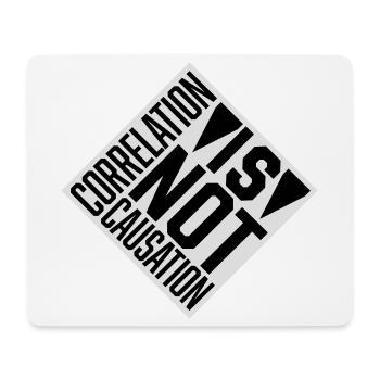 Correlation Is Not Causation Nerd Science - Mouse Pad (horizontal) - white - Front