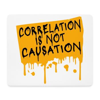 Correlation Is Not Causation Nerd Science - Mouse Pad (horizontal) - white - Front