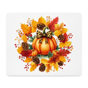FALL SEASON PUMPKIN DAY - Mouse Pad (horizontal) - white - Front