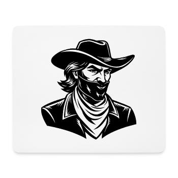 Bandana de cowboy - Tapis de souris (format paysage) - blanc - Devant
