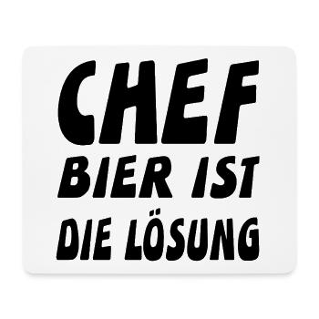 Chef - Mousepad (Querformat) - Weiß - Vorne