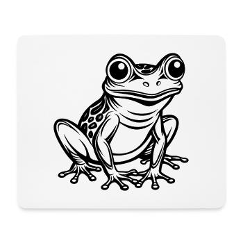 Cute frog - Mouse Pad (horizontal) - white - Front
