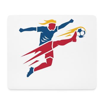 Epic Soccer Player Graphic 2026 Sports Tournament - Mouse Pad (horizontal) - white - Front