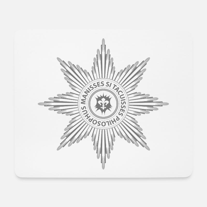 Lilie in Stern - Mousepad (Querformat) - Weiß