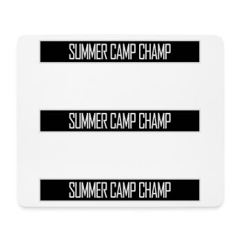 Summer Camp Champ Fun Kids Outdoor Adventure - Mouse Pad (horizontal) - white - Front