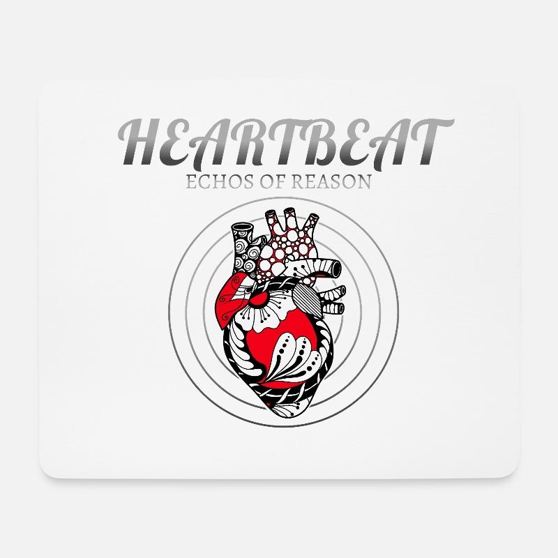 HEARTBEAT - Echos of Reason - Mousepad (Querformat) - Weiß