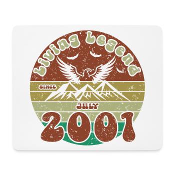 25th Birthday Living Legend since VIN 07/2001 - Mouse Pad (horizontal) - white - Front
