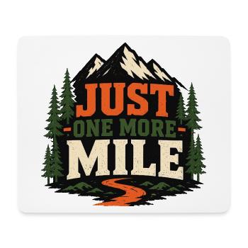 Trailrunning – Nur noch eine Meile - Mousepad (Querformat) - Weiß - Vorne