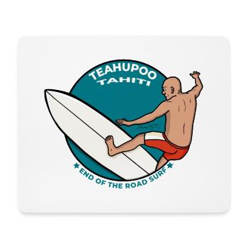 Teahupoo Tahiti Polynésie française Fin de la route - Tapis de souris (format paysage) - blanc - Devant