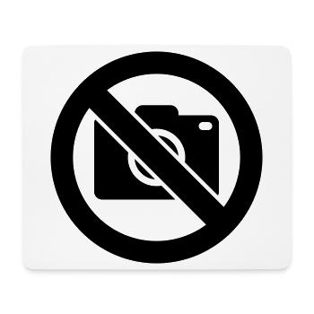 Fotografieren verboten, Keine Fotos - Mousepad (Querformat) - Weiß - Vorne