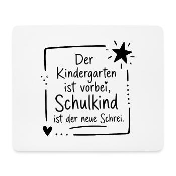 Vom Kindergarten zum Schulkind - Mousepad (Querformat) - Weiß - Vorne