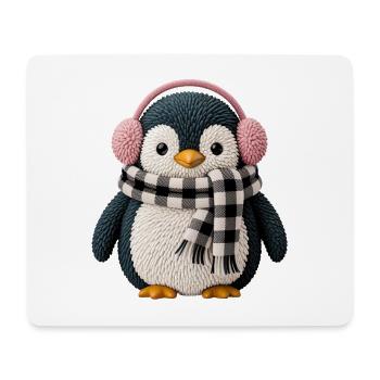 Pingouin - Tapis de souris (format paysage) - blanc - Devant