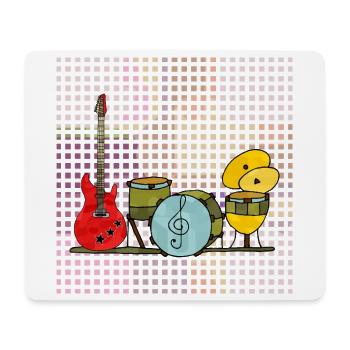 Musikinstrumente - Mousepad (Querformat) - Weiß - Vorne
