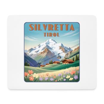 Silvretta - Mousepad (Querformat) - Weiß - Vorne
