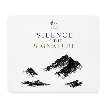 Berge Luxus Natur Minimalismus Signature Eleganz - Mousepad (Querformat) - Weiß - Vorne
