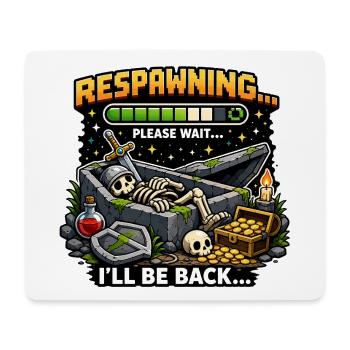 Respawning in the Grave – Treasure Chest - Mouse Pad (horizontal) - white - Front
