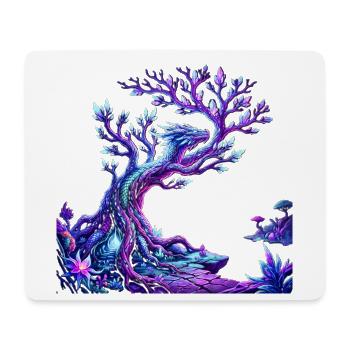 Magic Crystal Dragon Tree - Mouse Pad (horizontal) - white - Front