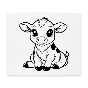 Mignon Mollet - Tapis de souris (format paysage) - blanc - Devant