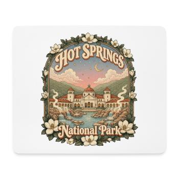 Hot Springs National Park, USA, Arkansas Hiking - Mouse Pad (horizontal) - white - Front