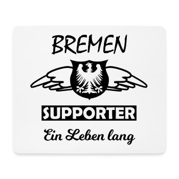 Bremen Fanshirt - Mousepad (Querformat) - Weiß - Vorne