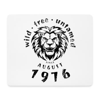 Wild, free & untamed since 08/1976 - Mouse Pad (horizontal) - white - Front