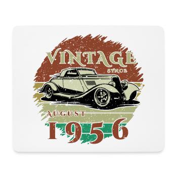 70e anniversaire - Classiques - Millésime depuis 08/1956 - Tapis de souris (format paysage) - blanc - Devant