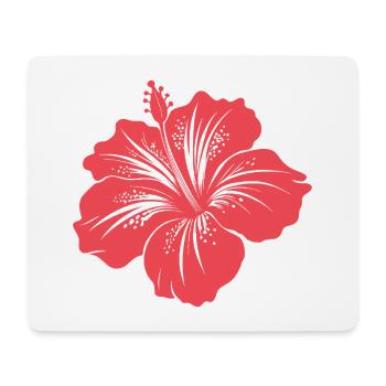 Hibiscus flower - Mouse Pad (horizontal) - white - Front