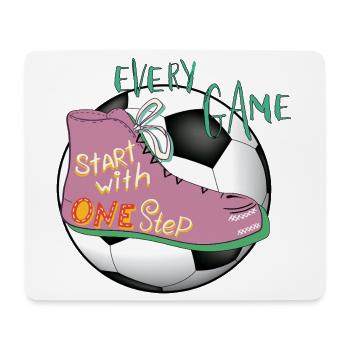 football shoe - Mouse Pad (horizontal) - white - Front