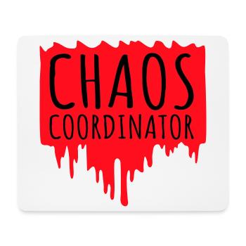 Coordinateur du Chaos Titre drôle Parents Teacher Logo - Tapis de souris (format paysage) - blanc - Devant