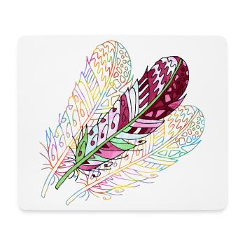Stylo - Tapis de souris (format paysage) - blanc - Devant