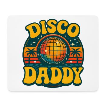 Vintage Disco Daddy Retro Dad - Mousepad (Querformat) - Weiß - Vorne