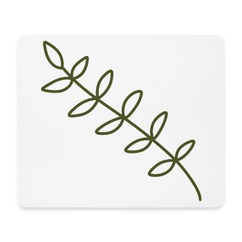 Vigne olivier diagonale - Tapis de souris (format paysage) - blanc - Devant
