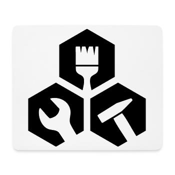Artisan Tool Hexagon - Mouse Pad (horizontal) - white - Front