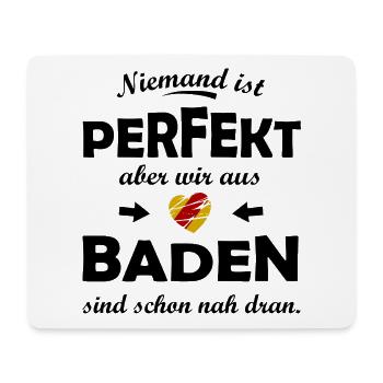 Herz der Verbindung Baden - Mousepad (Querformat) - Weiß - Vorne