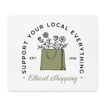 Achetez un soutien local pour les petites entreprises - Tapis de souris (format paysage) - blanc - Devant