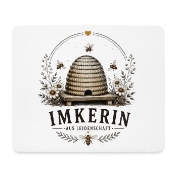 Imkerin aus Leidenschaft - Mousepad (Querformat) - Weiß - Vorne