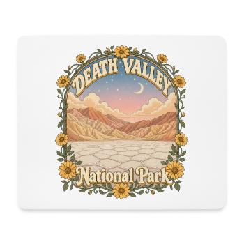 Parc national de la Vallée de la Mort, États-Unis, randonnée en Californie - Tapis de souris (format paysage) - blanc - Devant
