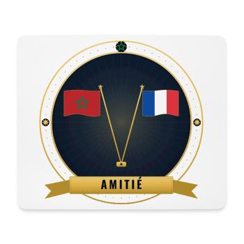 Amitié Maroc–France 2026 - Tapis de souris (format paysage) - blanc - Devant